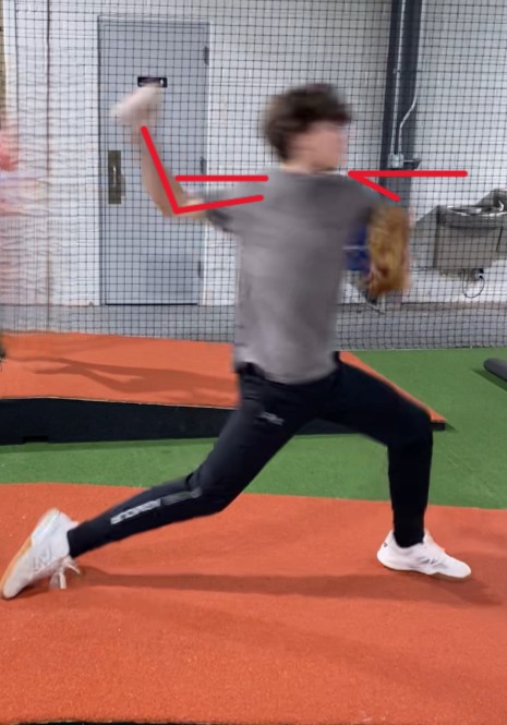 Measuring sports performance of young male pitching a ball